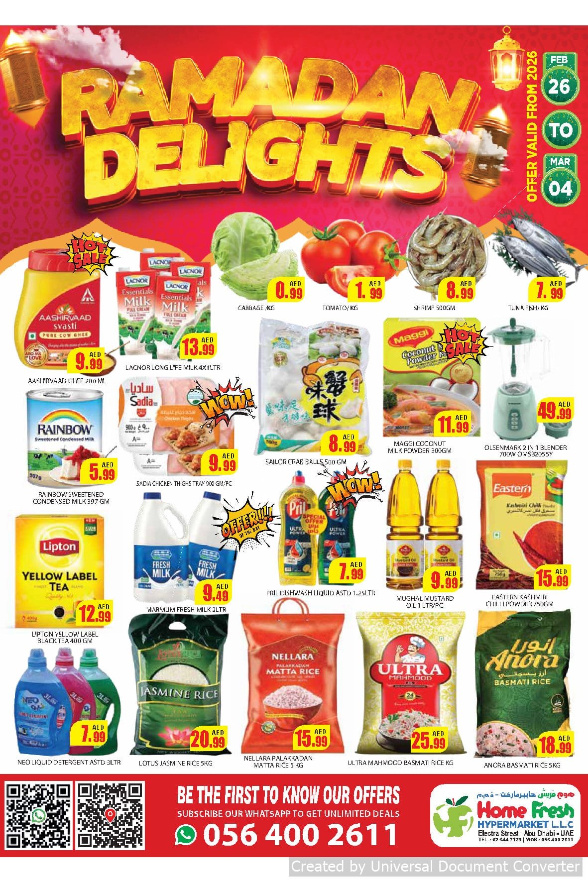 Home Fresh Supermarket offers Catalog cover page