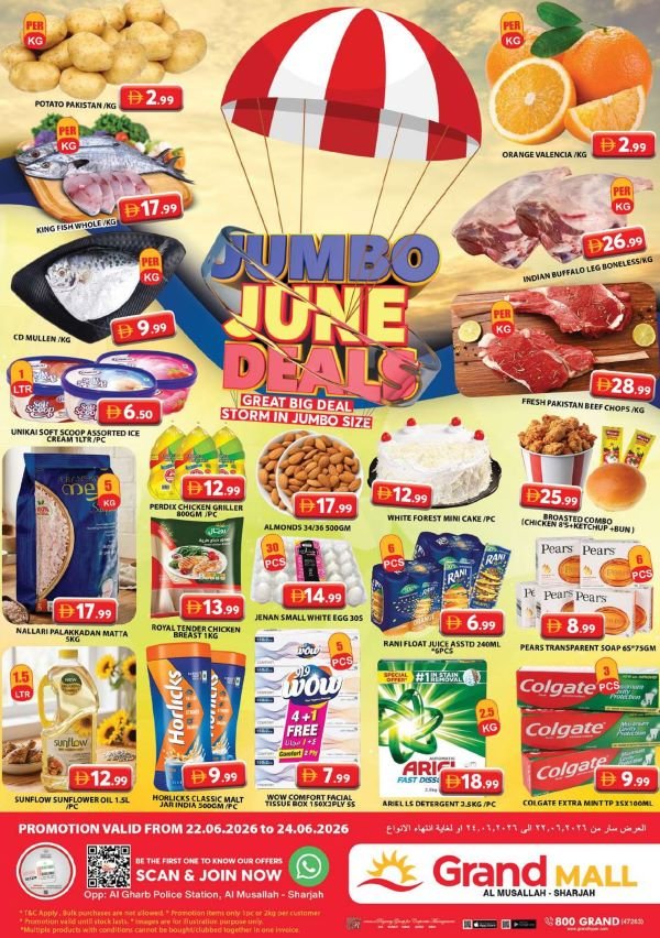 Grand Mall Sharjah Jumbo June deals