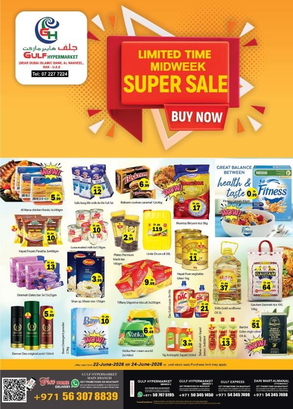 Gulf Hypermarket midweek Super Sale
