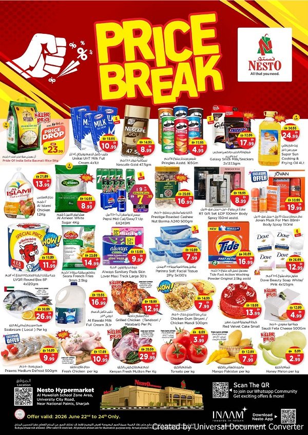 Nesto Sharjah Price Break Promotion